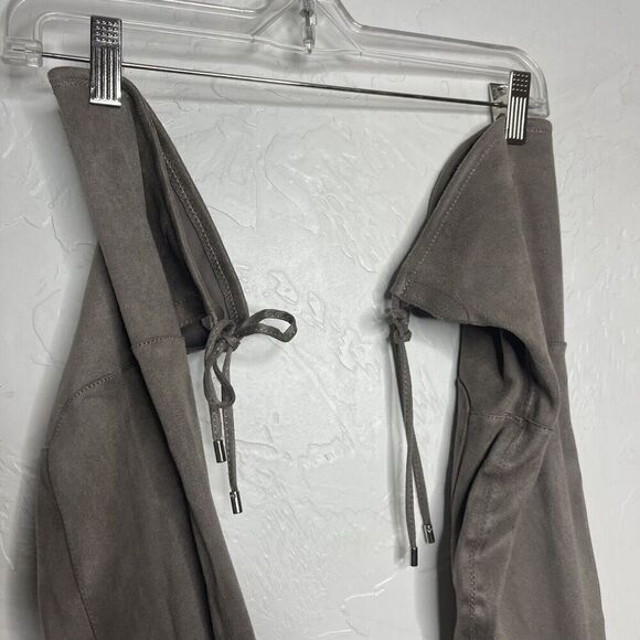 Liz Claiborne Yarmont Block Heel Over the Knee Boots Tan Taupe Size 6M - Picture 14 of 16